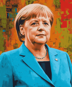 Angela Merkel Famous Politician Diamond Painting