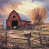 Animals in Rural Landscapes Diamond Painting