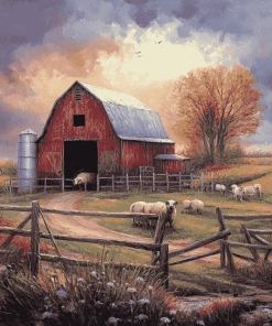 Animals in Rural Landscapes Diamond Painting