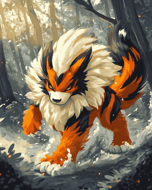 Anime Arcanine Diamond Painting