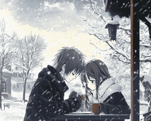 Anime Snow Date Diamond Painting