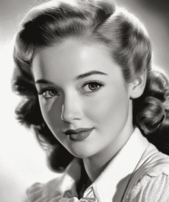 Anne Shirley Black and White Diamond Painting