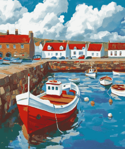 Anstruther Boats Lake Diamond Painting