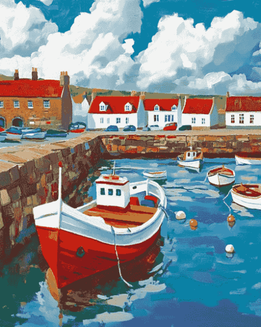 Anstruther Boats Lake Diamond Painting