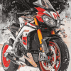 Aprilia Motorcycle Diamond Painting