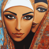 Arab Women Abstract Diamond Painting