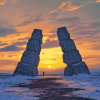 Arctic Henge National Park Sunset Diamond Painting