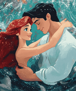 Ariel and Prince Eric Disney Diamond Painting