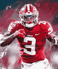 Arkansas Razorbacks Football Star Diamond Painting