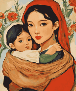 Asian Motherly Love Diamond Painting