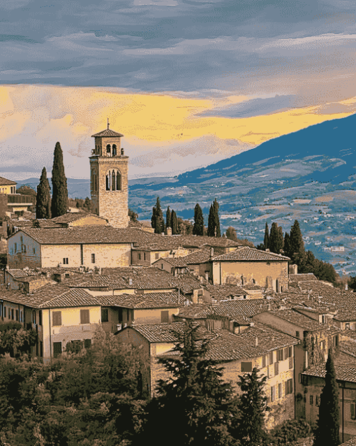 Assisi Italy Landmark Diamond Painting