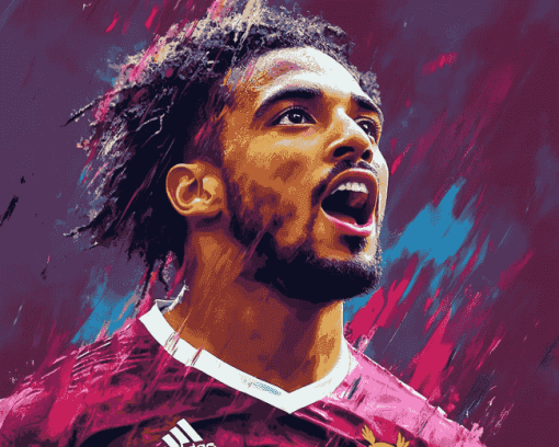 Aston Villa Star Douglas Luiz Diamond Painting