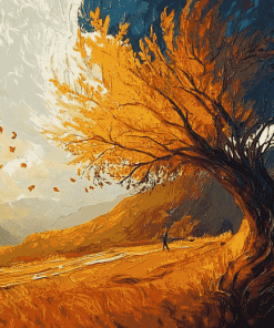 Autumn National Park Scene Diamond Painting