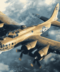 B17 Heavy Bomber Jets Diamond Painting