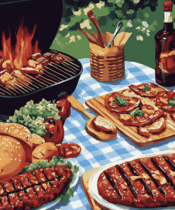 BBQ Feast Diamond Painting