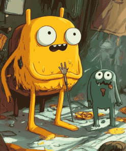 BMO and Jake Adventure Time Diamond Painting