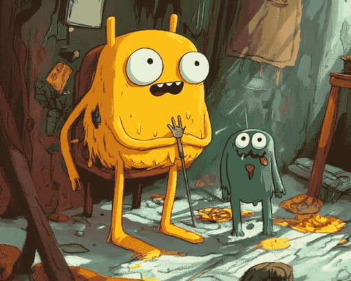 BMO and Jake Adventure Time Diamond Painting