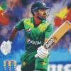 Babar Azam Cricket Star Diamond Painting