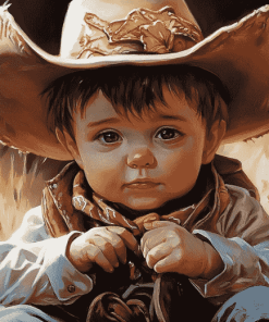 Babies' Western Cowboy Diamond Painting