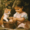 Babies and Kitties Magic Diamond Painting