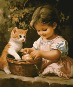 Babies and Kitties Magic Diamond Painting