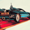 Back to the Future Cars Fantasies Diamond Painting