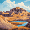 Badlands National Park Landscape Diamond Painting