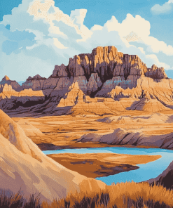 Badlands National Park Landscape Diamond Painting