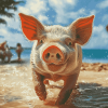 Bahama Pig Diamond Painting