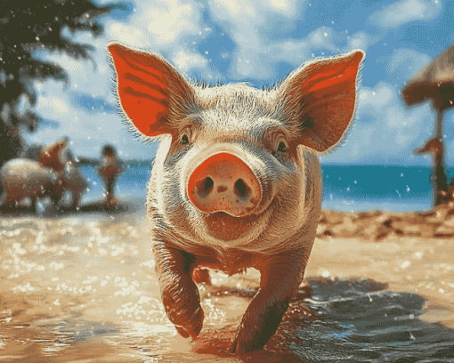 Bahama Pig Diamond Painting