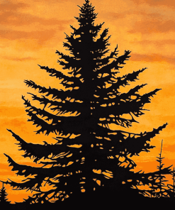 Balsam Fir Tree Art Diamond Painting