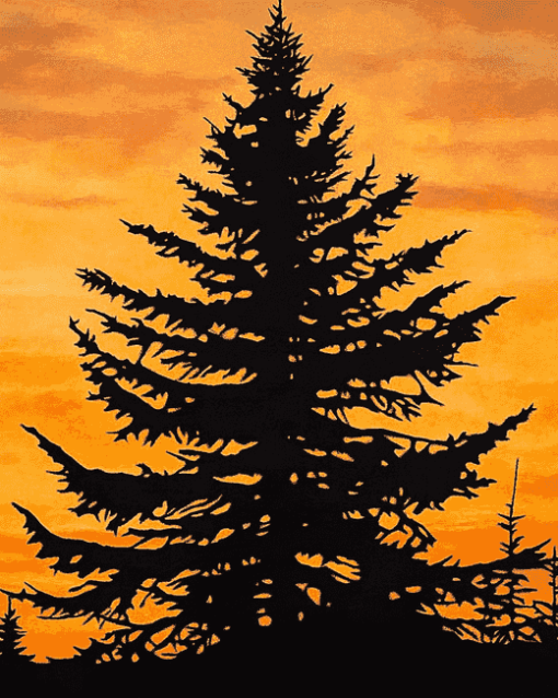 Balsam Fir Tree Art Diamond Painting