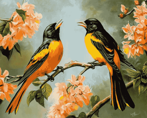 Baltimore Oriole Birds Diamond Painting