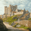 Bamburgh Castle Scene Diamond Painting