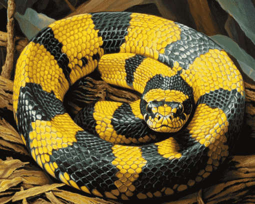 Banded Krait Reptile Diamond Painting