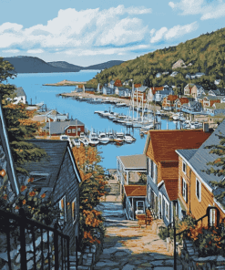 Bar Harbour Landscape Diamond Painting