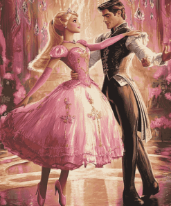 Barbie and Prince Dance Animation Diamond Painting