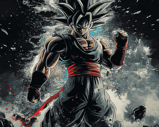 Bardock Anime Art Diamond Painting