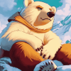 Bark The Polar Bear Sonic Diamond Painting