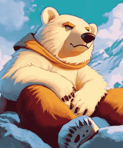 Bark The Polar Bear Sonic Diamond Painting