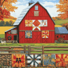 Barn Quilts on the Farm Diamond Painting