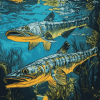 Barracuda Ocean Fish Diamond Painting