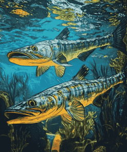 Barracuda Ocean Fish Diamond Painting