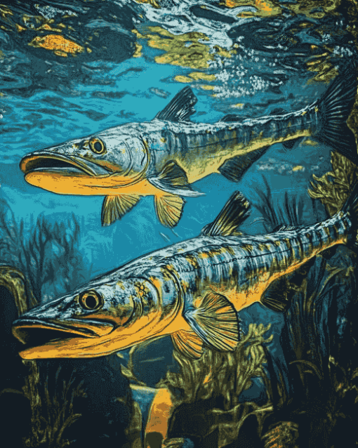 Barracuda Ocean Fish Diamond Painting