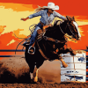 Barrel Racing Rodeo Sports Diamond Painting