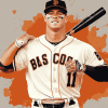 Baseball Giants Player Diamond Painting