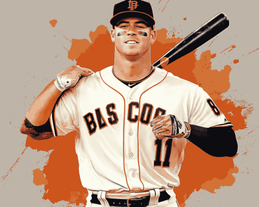 Baseball Giants Player Diamond Painting