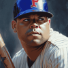 Baseball Star Pudge Rodriguez Diamond Painting