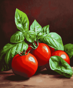 Basil and Tomato Harmony Diamond Painting