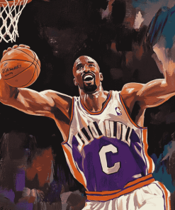 Basketball Legend Karl Malone Diamond Painting